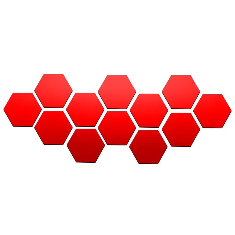 Espelho Hexagonal 12 peças