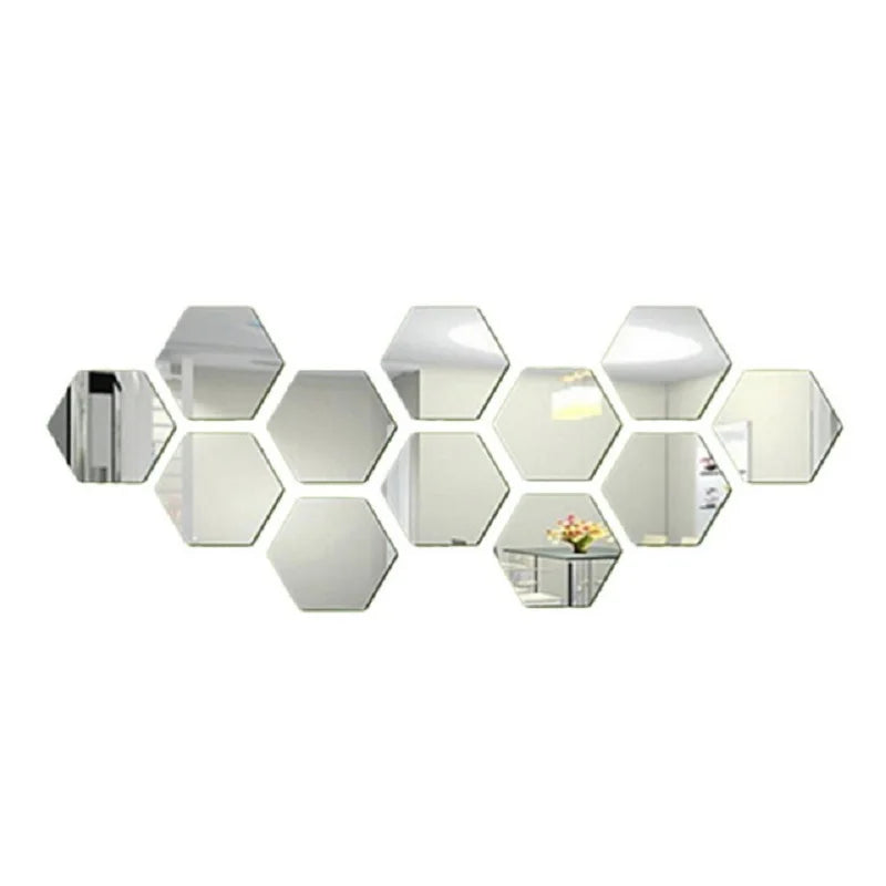 Espelho Hexagonal 12 peças