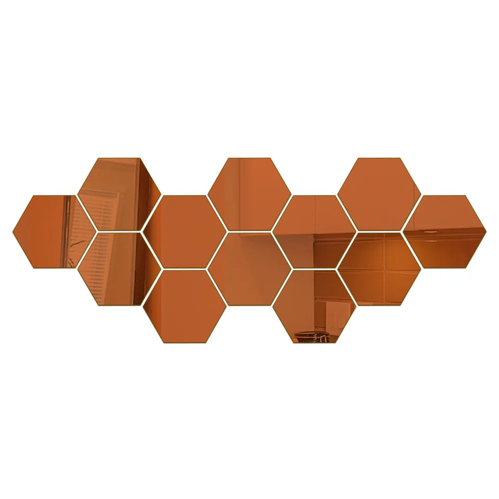 Espelho Hexagonal 12 peças