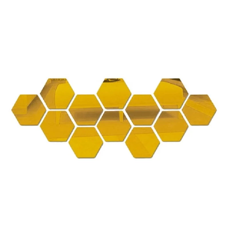 Espelho Hexagonal 12 peças