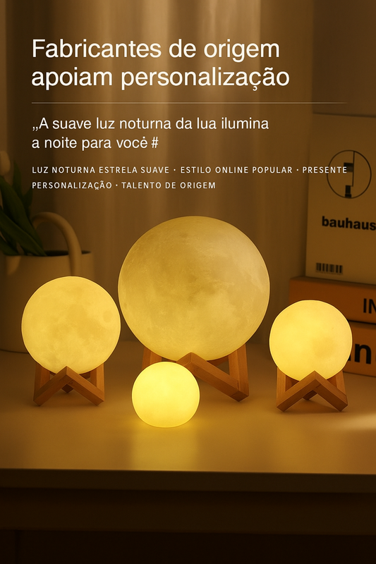 Luz da Lua, Atmosfera romântica, Decoração de quarto, Luz suave e quente!!!